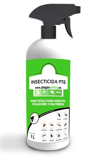 Insecticida Control de Insectos 1L | Eficaz y Duradero, contra Chinches, Pulgas, Cucarachas, Hormigas, Ã�caros, Gorgojos, Polillas, Moscas...