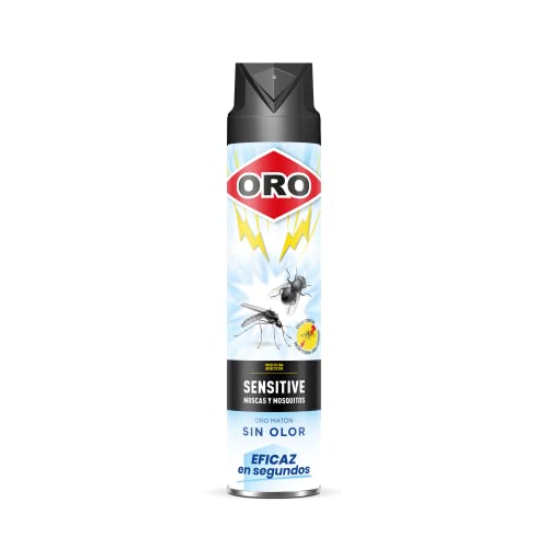 ORO Insecticida Voladores- Contra moscas y mosquitos - AcciÃ³n inmediata y mÃ¡xima eficacia - Para interiores y exteriores - Sin olor e hipoalergÃ©nico - 750 ml
