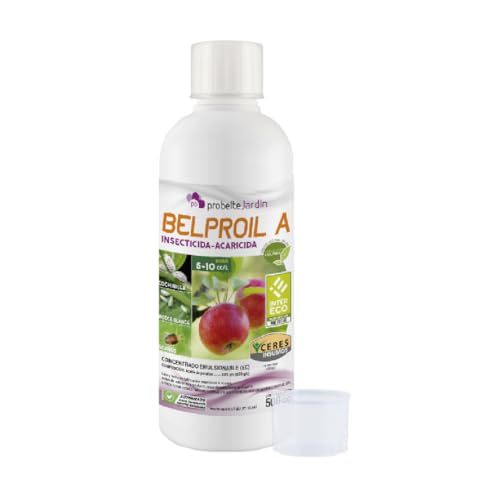 Probelte Belproil-A Insecticida Acaricida de Amplio Espectro- Eficaz contra Araña Roja, Cochinilla, Mosca Blanca y Pulgón - Aceite de parafina 83% - Concentrado Emulsionable (EC) - 500 CC
