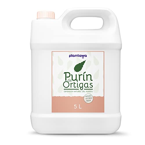 PLANTAWA Purín de Ortiga 5L | Control de Hongos y Clorosis Férrica. | Control de plagas, Bioestimulante y Compostaje. 100% Sostenible para plantas, Poder Reverdeciente