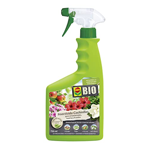 COMPO BIO Insecticida Cochinillas, Para plantas ornamentales, huerta y frutales, Apto para agricultura ecolÃ³gica, Pulverizador, 750 ml