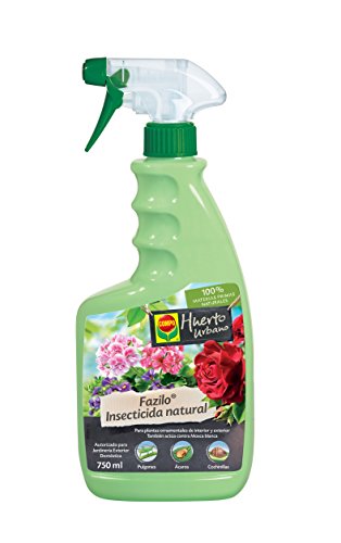 Compo Fazilo insecticida natural, Pulverizador, Control de plagas en plantas ornamentales de interior y exterior, 750 ml