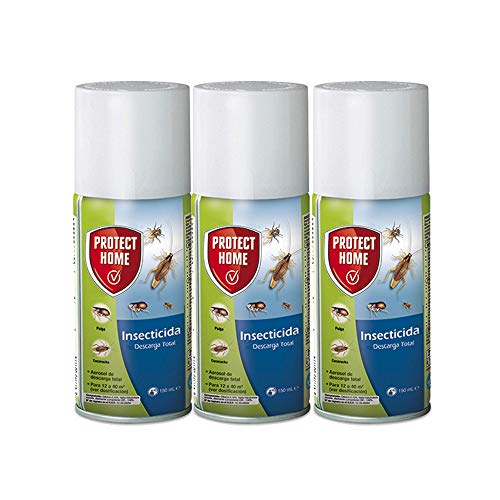 Protect Home - Insecticida Descarga Total, automático, antiguo Solfac, 150ml (Pack 3 unidades)